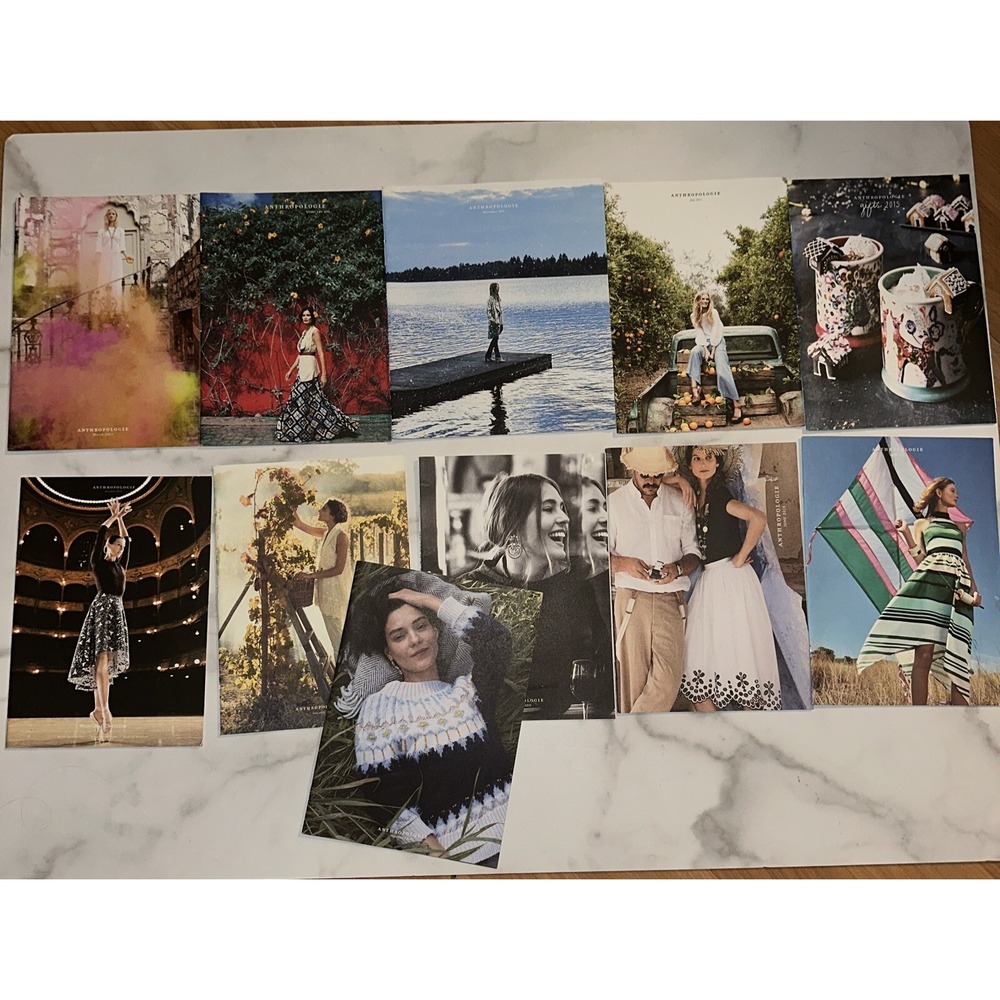 Anthropologie Lot of 11 Eleven Magazines  Catalogs 2015